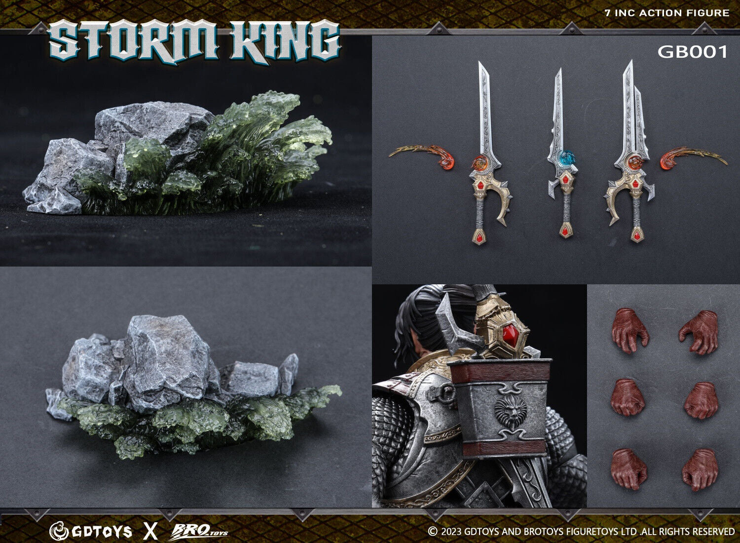 NEW GDTOYS x BROTOYS GB001 1/12 WOW Strom King Varian Wrynn Action Figure Toy