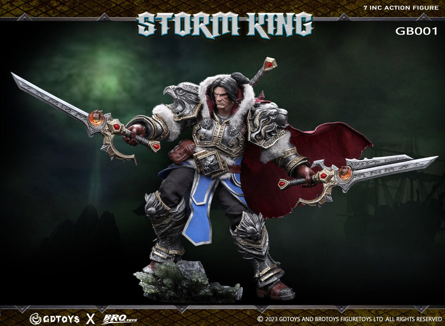 NEW GDTOYS x BROTOYS GB001 1/12 WOW Strom King Varian Wrynn Action Figure Toy