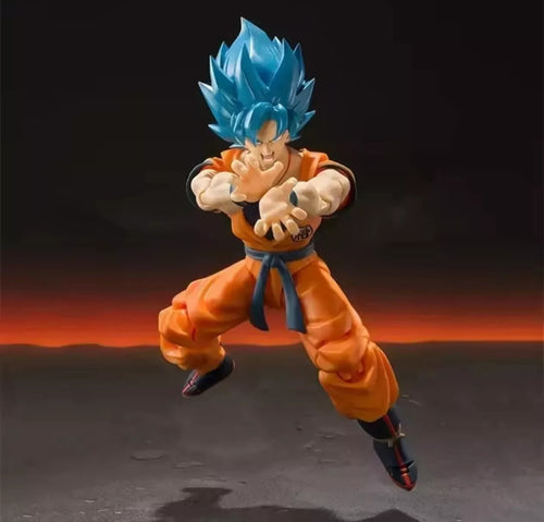 New Bandai S.H.Figuarts SHF Dragon Ball Super Saiyan God Son Goku Action Figure